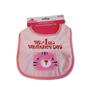 My First Valentines Day Bib Baby Bib My First Valentine Bib